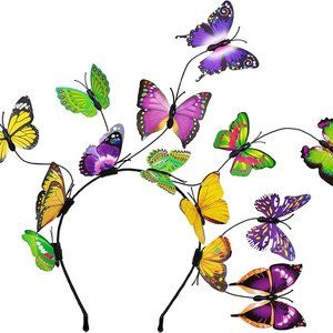 Women Monarch Tea Party Headband Alice in Wonderland Hat Kentucky Derby Hallowee